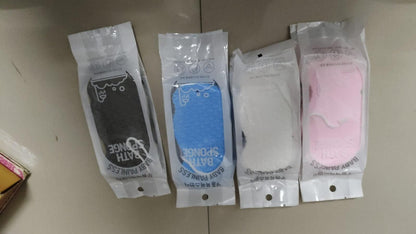 Kids Magic Bath Sponge Exfoliating Brush for Gentle Dead Skin Removal - Baby Body Scrubber & Massage Cleaning Tool  (Pack of 4)